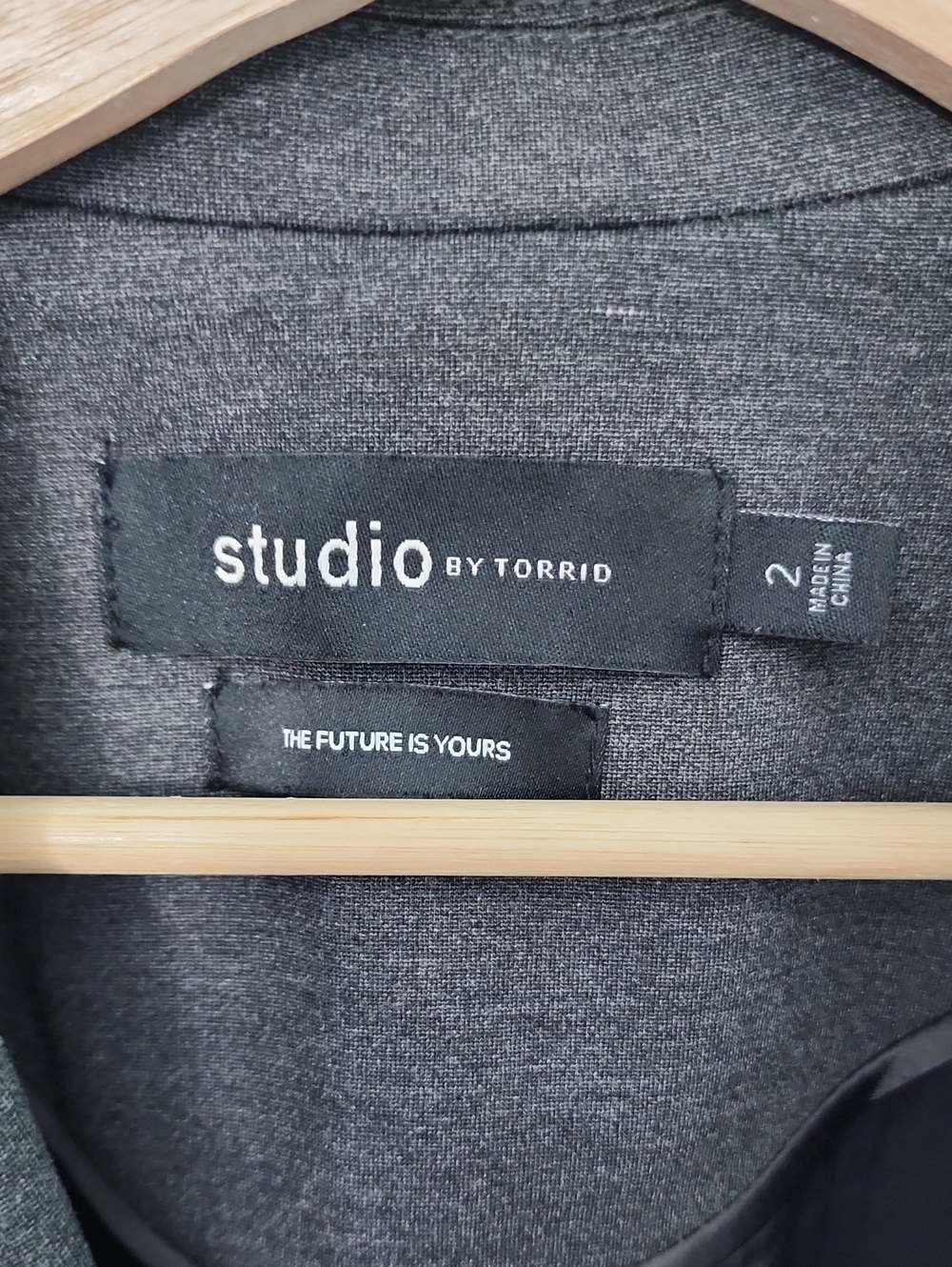 Torrid Studio Blazer Gray, Size 2 - Picture 3 of 7